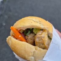 Tofu banh mi $12.00: perfect taste,  and bread to filling ratio at Viet Rose Cafe in Fitzroy