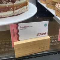 Vegan apple pie  at Costa Coffee - Miodowa in Warsaw