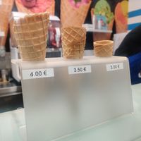 Cones at Corte Cremeria in Bordighera
