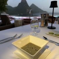 Squash soup-  vegan. Amazing!!!!   at The Pavillion at Caille Blanc in Soufriere