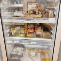 Vegan sausages etc at Bio Domov in Prague