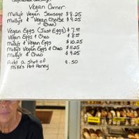 Legit vegan breakfast sandwiches   at Baron's Bagels in Point Pleasant