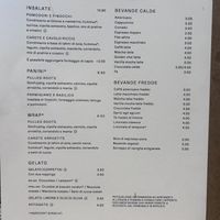Menu on august 2024  at Arket Café - Milan in Milan