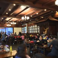 Lingyin Temple is very busy with pilgrims and visitors, so the large restaurant gets full. Price is very reasonable. at Lingyin Temple Vegetarian Noodles in Hangzhou