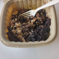 Vegan pulled pork (very disappointing and costs like 20 USD) at PTY - Avocat Organic Deli - T2 in Panama City