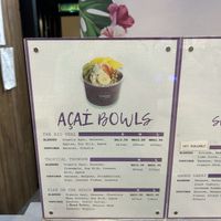 Menu april  at Cabana Acai Bowls & Smoothies in Kuala Lumpur