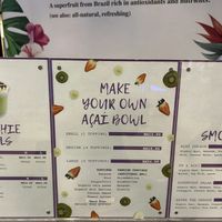 Menu april  at Cabana Acai Bowls & Smoothies in Kuala Lumpur