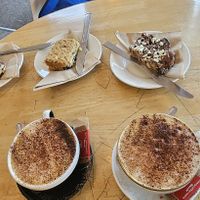 Oat coffee and vegan cakes 😋 at Cool Beans Cafe  in Bideford