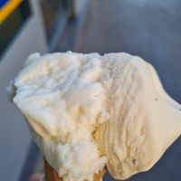 Passito with almonds and peanuts-chocolate. Delicious! at Gelato Giusto in Milan