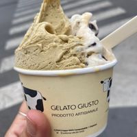 Medium cup, 2 flavours  at Gelato Giusto in Milan