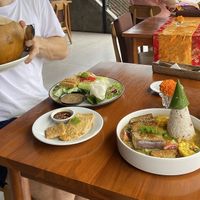 Grilled Tofu/Tempeh, Gado Gado and Eggplant Curry  at Warung Gauri in Ubud