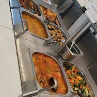 Vegan buffet at Loving Bistro in Prague