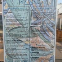La carte at MY MALO in Dunkirk