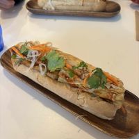 Vegan tofu banh mi at Little Miss Saigon in Auckland