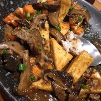 Tofu with Sichuan Style Mala Sauce at Thai Niyom Cuisine in Bangkok