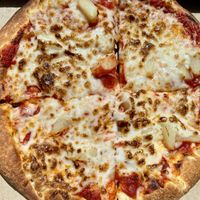 Hawaiian pizza   at Odd Burger in Victoria