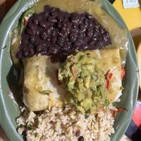 Sweet potato burrito, made vegan   at Oscar's Cafe in Springdale