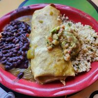 Sweet potato burrito at Oscar's Cafe in Springdale