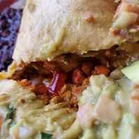 Sweet potato burrito at Oscar's Cafe in Springdale