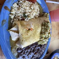 Sweet potato burrito  at Oscar's Cafe in Springdale