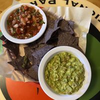 House made guacamole and salsa  at Oscar's Cafe in Springdale