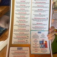 Menu part 2  at Oscar's Cafe in Springdale