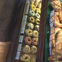 A snapshot of their extremely tempting case of goodies!!! at Through Being Cool Vegan Baking Co. in Toronto