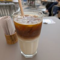 Iced coffee Latte at Yellow Bourbon in Faro