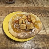 Fun little sweet pizza  at Yellow Bourbon in Faro