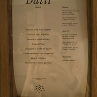 Tasting menu at Datil in Paris