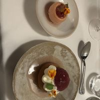 Yes more dessert with peachess  at Datil in Paris