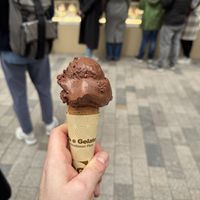 Chocolate gelato.  at Caffè e Gelato in Berlin