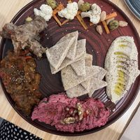 Umaueyon mezze platter (subbed hummus for tzatziki!)  at Umaueyon in Cordoba