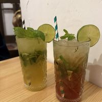 Strawberry and Passionfruit virgin mojitos   at Umaueyon in Cordoba