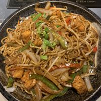 Tofu yakisobaa  at Korean BBQ House in East London