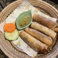 veggie spring rolls  at Boa Thai in Southampton