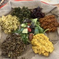 Mixed veggie platter for two  at 13 SUNS Ethiopian Café & Eatery in Toronto