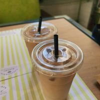 Oat milk lattes   at California Bakery - Corso Garibaldi in Milan