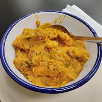 A lovely warming mango curry bowl (£4) at Woolwich Front Room in South East London