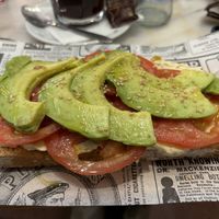 Hummus and avocado bruschettaa  at La Familia in Viana Do Castelo