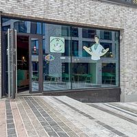 entrance at Uyghur Noodle House in Helsinki