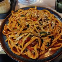 Lägman II with tofu and handmade noodles at Uyghur Noodle House in Helsinki