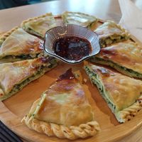 Uhigur pizza at Uyghur Noodle House in Helsinki