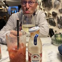 Jus de tomate infusé au romarin: belle découverte 🤪  at Les Grands Vilains in Granville