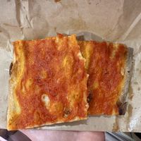 Thin & crispy pizza rossa   at Forno del Ghetto in Rome