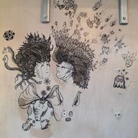 Drawing at SIFT Bakes & Brews in South West London