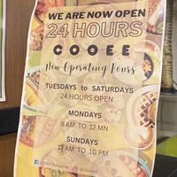 Opening hours   at COOEE in Cebu