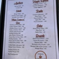 Menu April  at Siargao Corner Cafè in Siargao