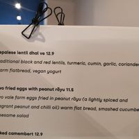 Menu at Kavi Coffee in Winchester