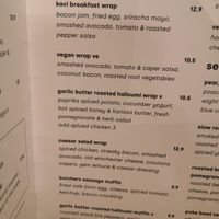 Menu at Kavi Coffee in Winchester
